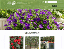 Tablet Screenshot of laubjergs-havecenter.dk